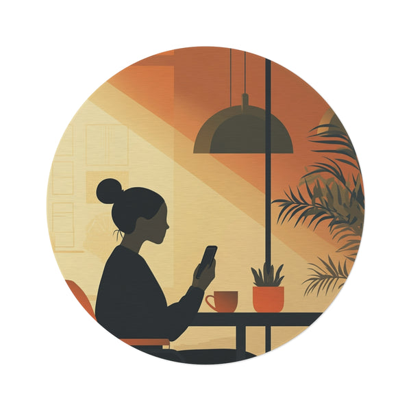 "Cafe Chic Round Rug"