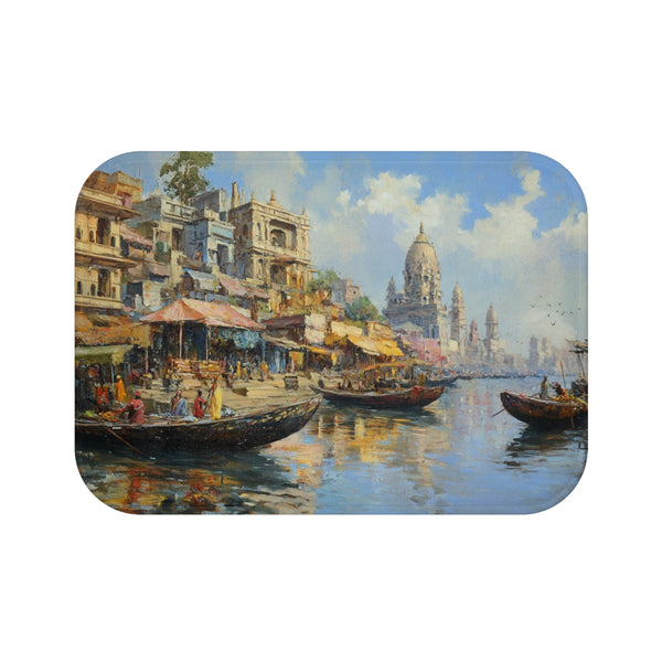 "Calcutta Cityscape Bath Mat"
