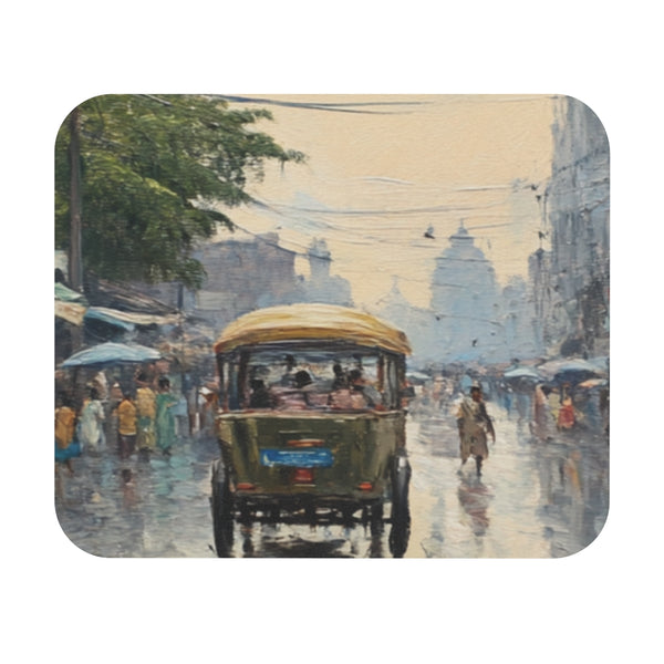 Calcutta Cityscape Mouse Pad Explore New Market