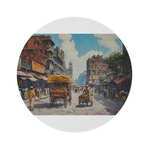 "Calcutta West Bengal Metropolis Rug"