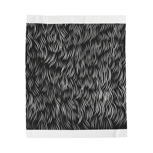 "Calligraphy Dreams Plush Blanket"