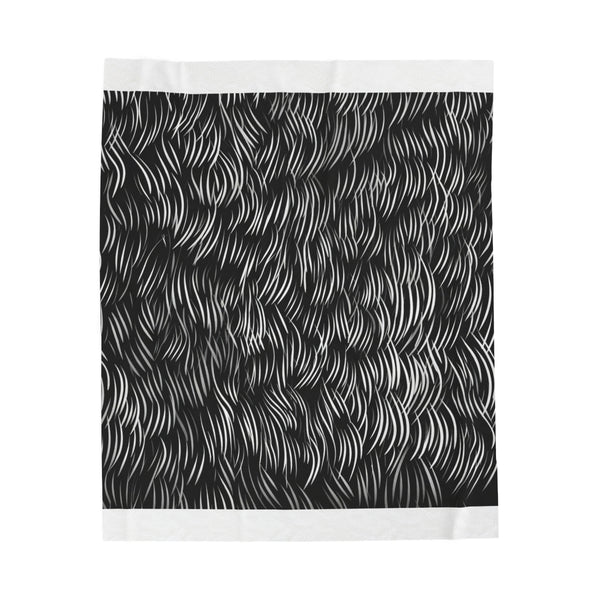 "Calligraphy Dreams Plush Blanket"