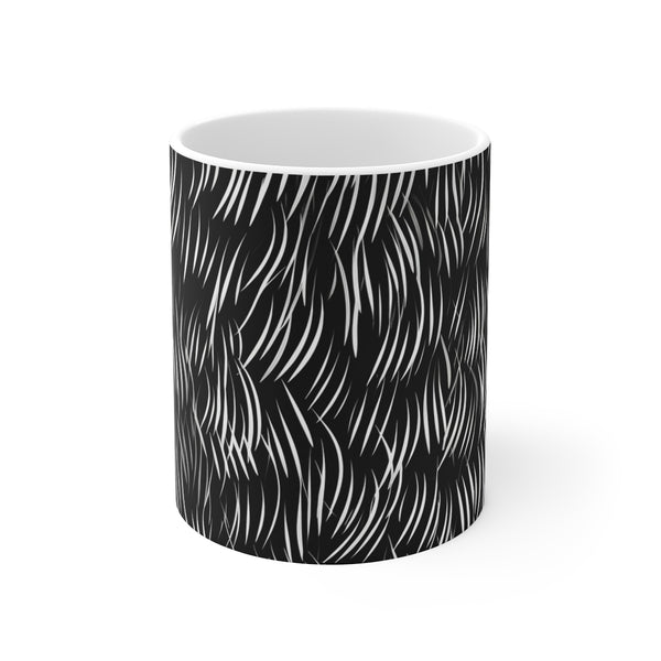 "Calligraphy Strokes Coffee Mug: Elegant Elegance for Your Morning'"