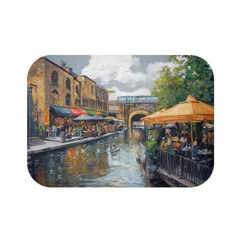 "Camden Market London Painting Bath Mat"