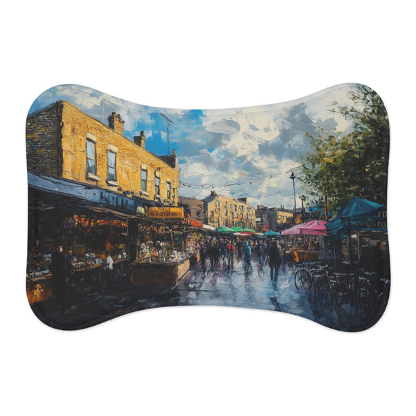 "Camden Market Pet Mat: Urban Chic for Your Furry Friend!"