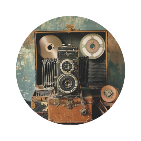 "Camera & Film Reel Rug"