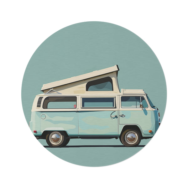 "Camp in Style: Retro Camper Rug"