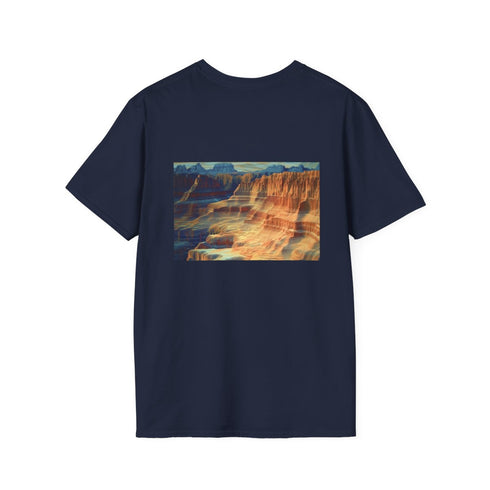 Canyon Shaped Musical Waveform T-Shirt