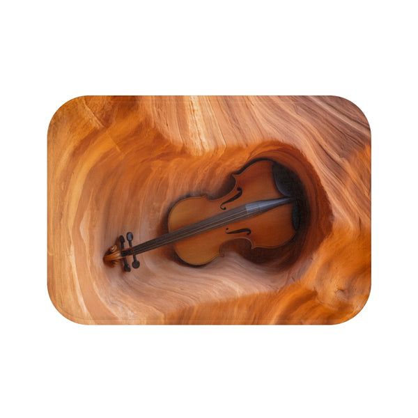 Canyon Shaped Violin Bath Mat
