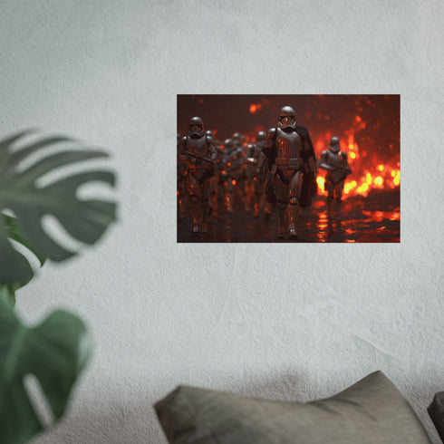 Captain Phasma Leading Stormtrooper Army.