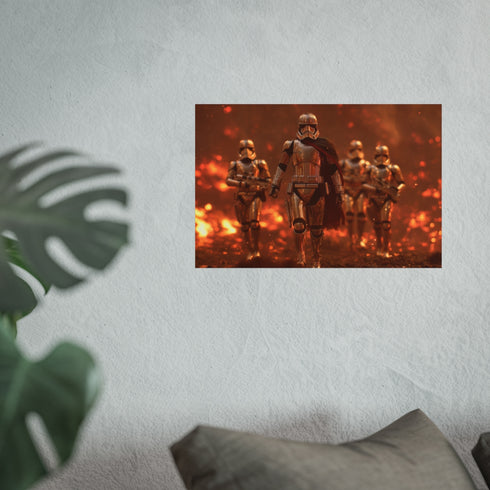 Captain Phasma Leads Marching Stormtroopers