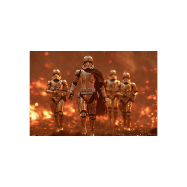 Captain Phasma Leads Marching Stormtroopers