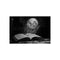 "Captivating Moonlight Illustrates Open Book"