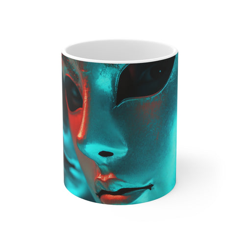 Carnival Mask Dramatic Lighting Mug
