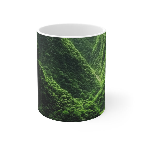 "Cascading Green Mountains Coffee Mug"