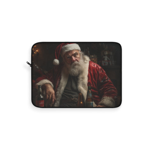 "Cave Bad Santa Laptop Sleeve: Naughty and Nice Protection"
