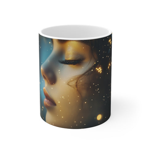 Celestial Goddess Starry Coffee Mug