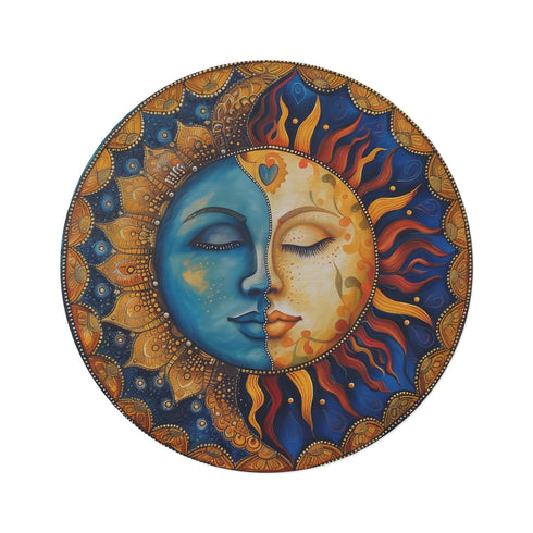 Celestial Mandala Sun and Moon Rug