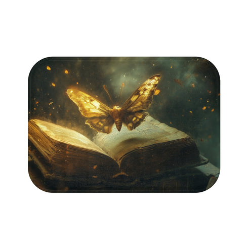 Celestial Moth Bath Mat Design