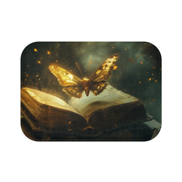 Celestial Moth Bath Mat Design