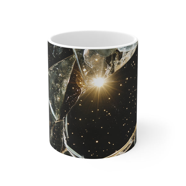 Celestial Stars Shattered Mirror Mug