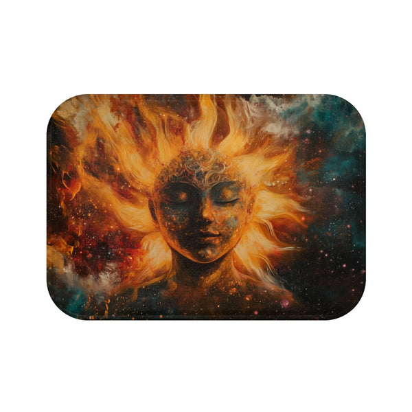 Celestial Sun God Nebulae Bath Mat