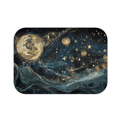 Celestial Tapestry Bath Mat Design