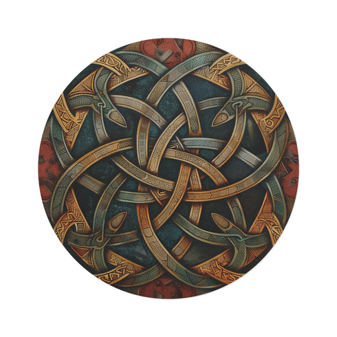 "Celtic Charm Round Rug"