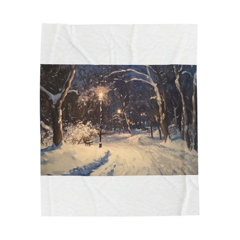 "Central Park Snow Blanket: Cozy Winter Wonderland"