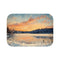 Central Park Snow Luxury Memory Foam Bath Mat - Top View