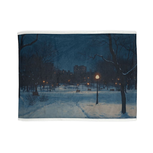 "Central Park Snow Night Bed"