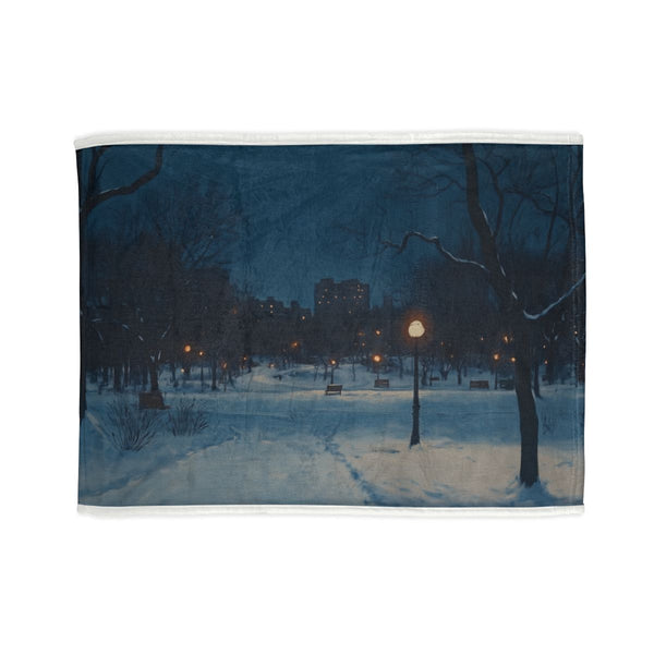 "Central Park Snow Night Bed"