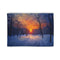 Central Park Snow Sunset Bed Cover