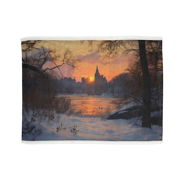 "Central Park Snow Sunset Dream"