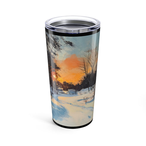 Central Park Snow Sunset Hues