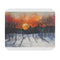 Central Park Snow Sunset Mouse Pad