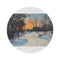 "Central Park Snow Sunset Rug"