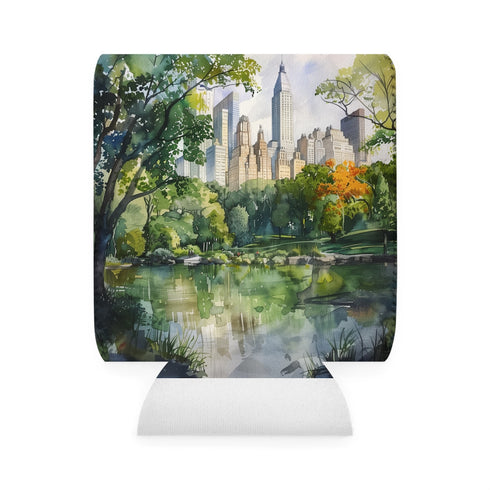Central Park Watercolor Can Cooler