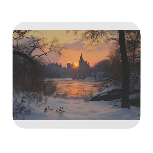 Central Park Winter Wonderland Mousepad