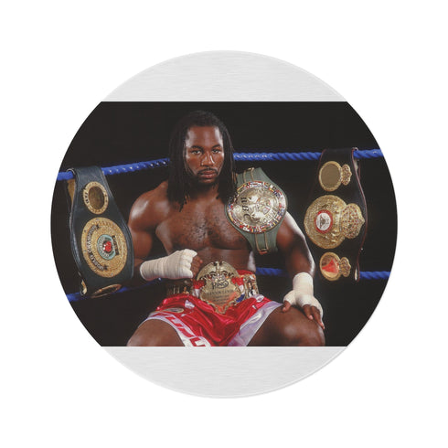 "Champion Round Rug Collection: Lennox Lewis Edition"