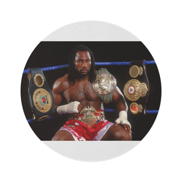 "Champion Round Rug Collection: Lennox Lewis Edition"