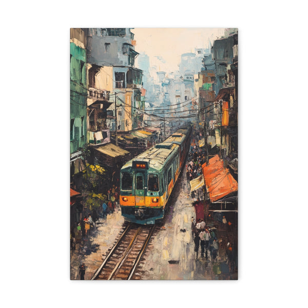 "Chaos on Hanoi Train Street"