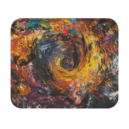 Chaos Swirl Mouse Pad Dive into vibrant chaos!