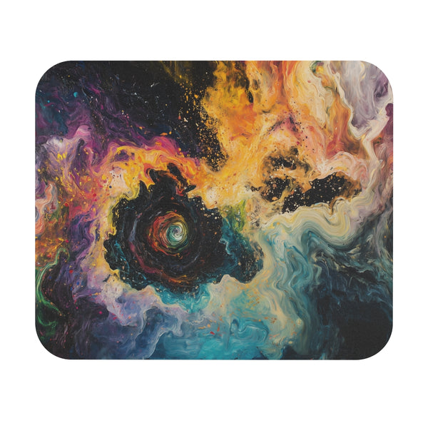 Chaos Swirls Mouse Pad Dive into a colorful vortex!