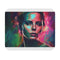 Charlize Theron Neon Watercolor Mouse Pad