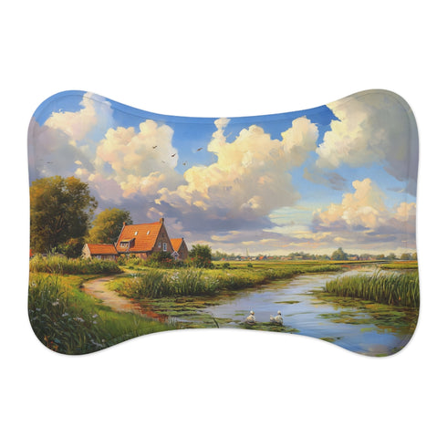 "Charming Netherlands Countryside Pet Mat"
