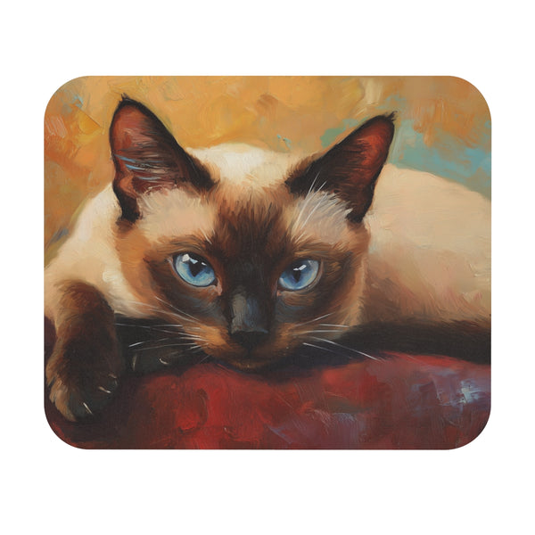 Charming Siamese Cat Mouse Pad