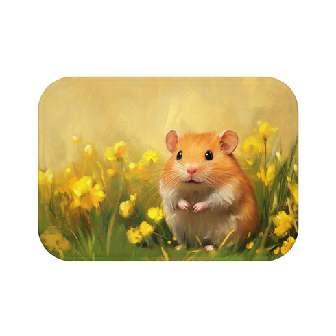 "Charming Syrian Hamster Bath Mat"