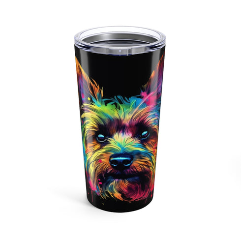 Charming Yorkshire Terrier Drinking Companion