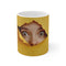 "Cheerful Peek-A-Boo Woman Mug"